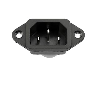 ac in 3pin male power socket IEC 320 C14 universal stand support