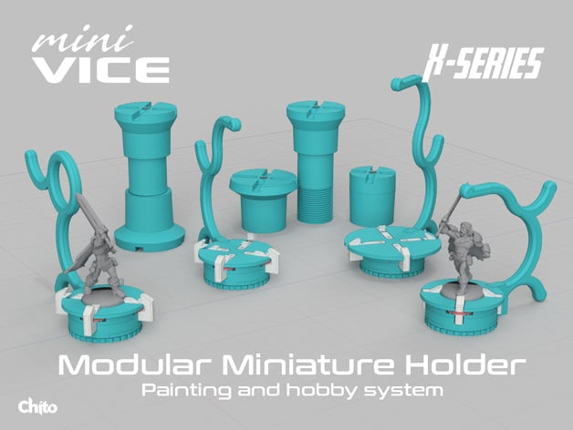 Minivice Xseries Modular Miniature Holder Painting And Hobby System