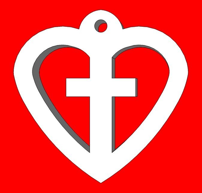 Heart Cross Pendant