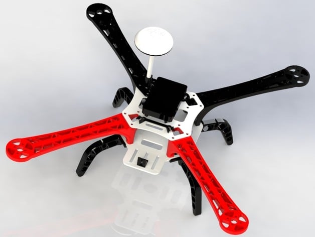 3D printed F450 type quadcopter