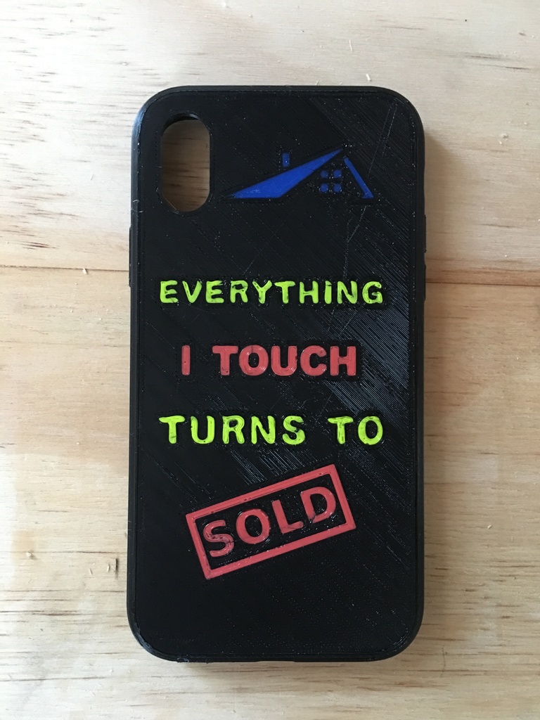 iPhone X Multi Color Case (Everything I Touch Turns to Sold)