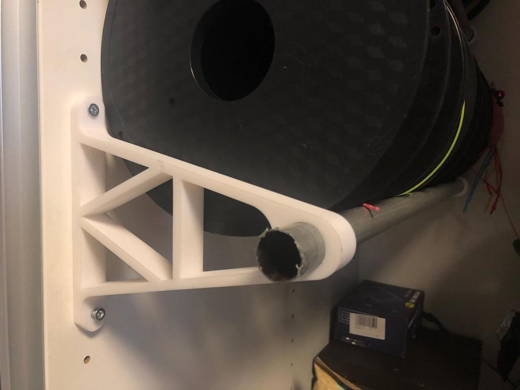 Filament spool roll holder - wall mount - suitable for IKEA closets 