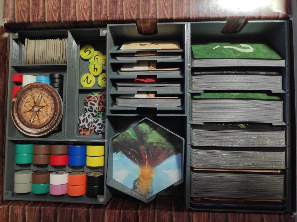 Robinson Crusoe board game box organizer