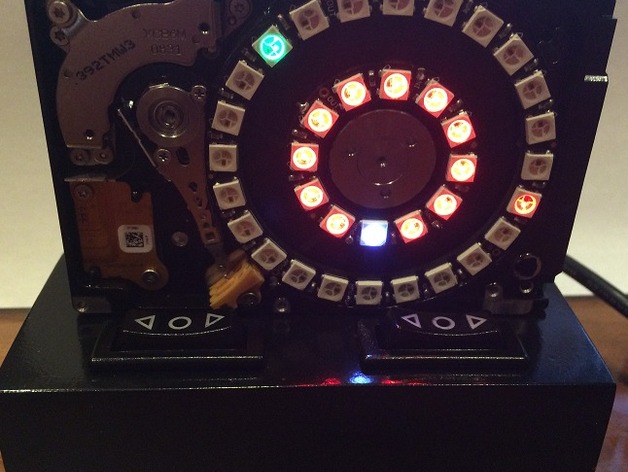 Hard Drive NeoPixel 3D Printed Clock