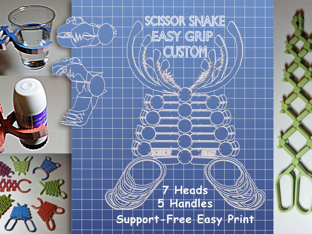 Scissor Snake Easy Grip Custom