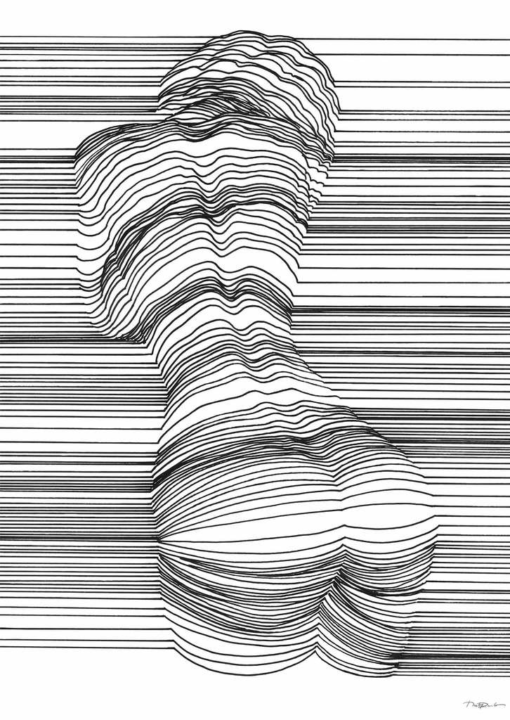 Sensual 3D Line Art by Nester Formentera