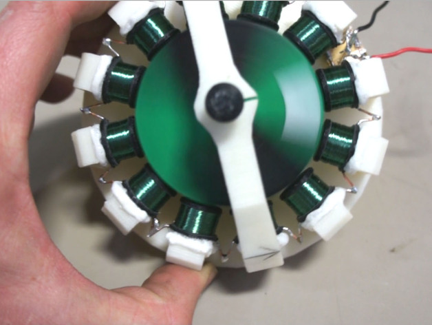 3D Printed Motor Runs On Almost Nothing