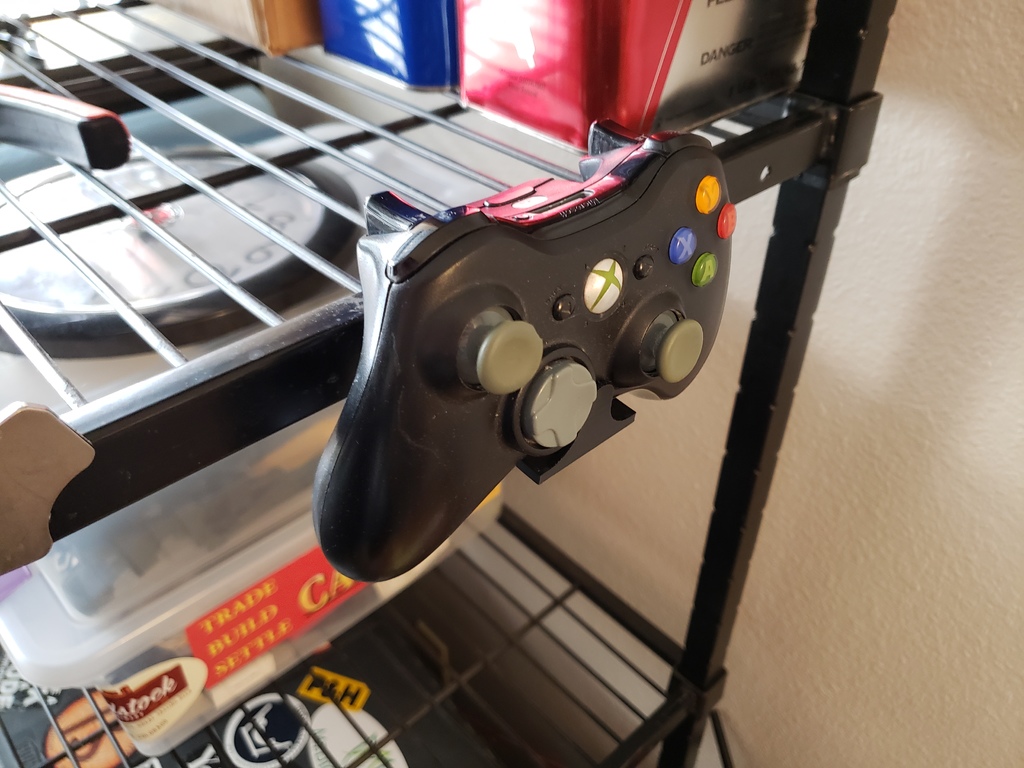 Xbox 360 controller wire rack/shelf holder remix