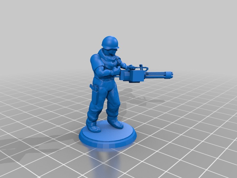 Modern Soldier - Mini Gun