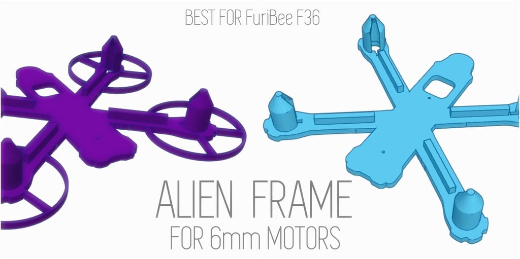 Alien Frame For 6mm Motors - V2