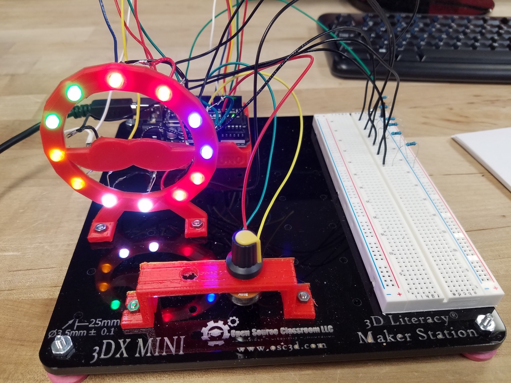 3DX  Potentiometer controlled LED
