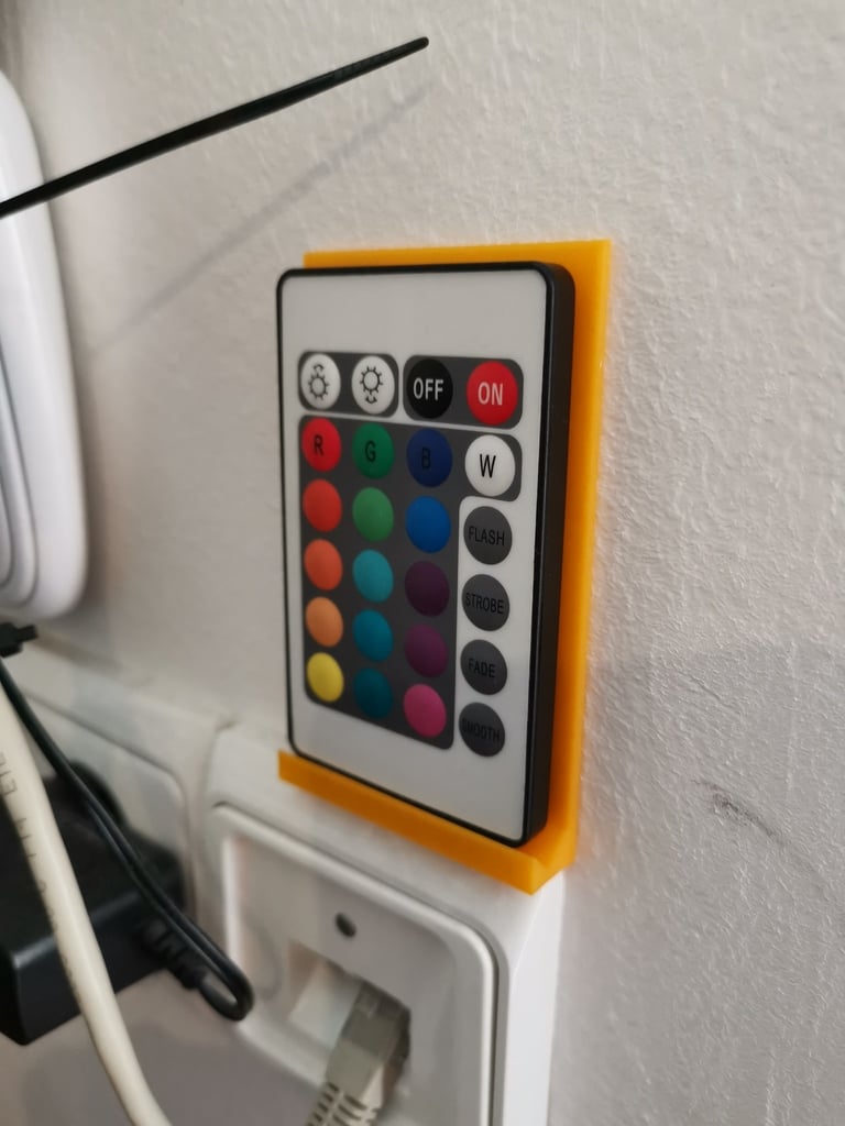 Wall mount for remote control