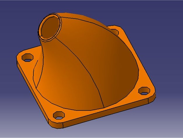 Reprap Prusa i3 Rework 1.5 Extruder Fan Horn