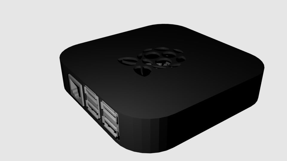 Raspberry Pi 2 / B+ case (Apple TV lookalike)