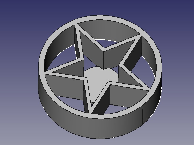 Pentagram e-cig holder for 19mm diameter mods