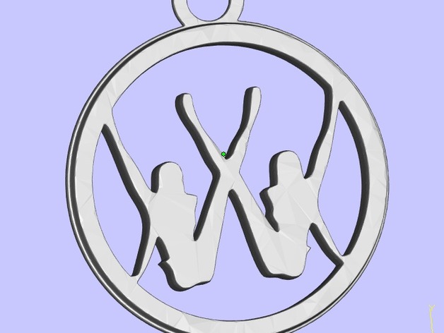 Volkswagen logo keychain