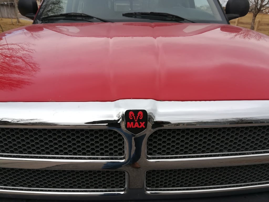 Dodge Ram Grill Emblem "MAX"
