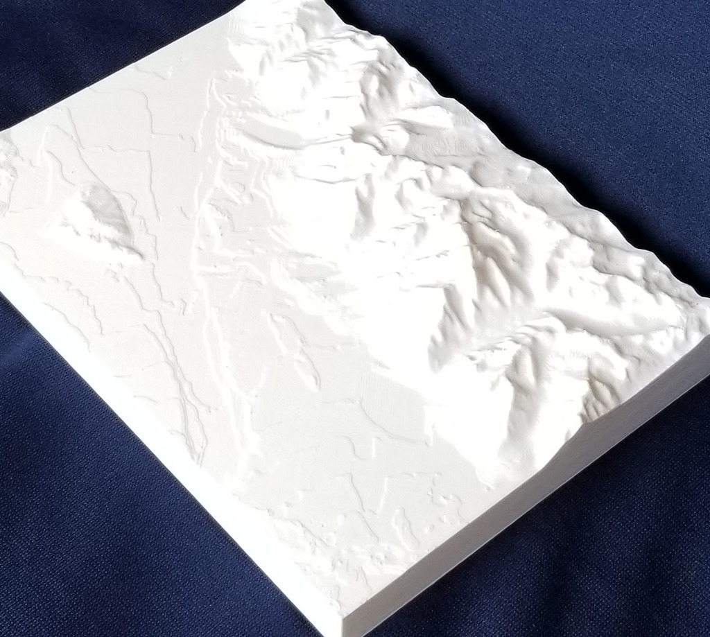 Grand Tetons Topographical Map