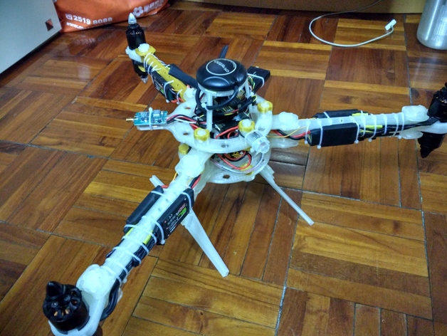 Size 450/500 mm Arm for Full 3D Print Y6 HexaCopter Flame v2
