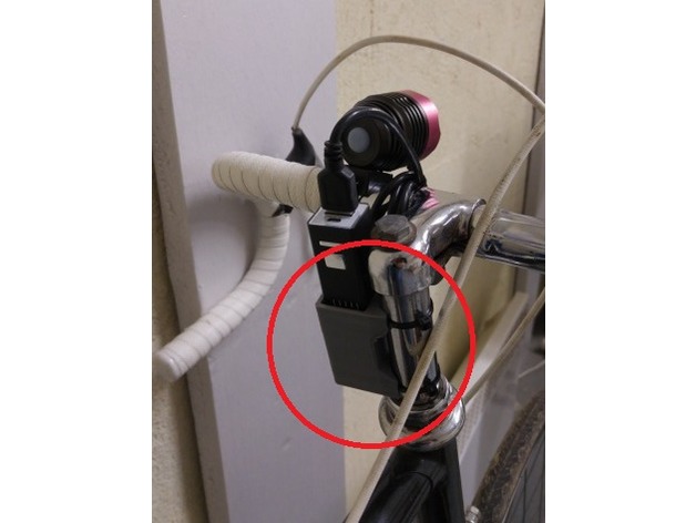 Battery holder for bike