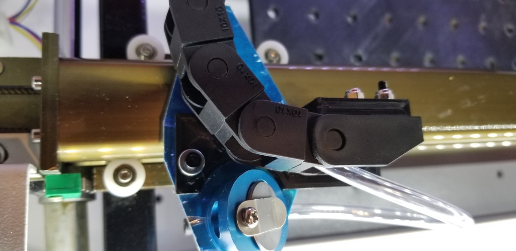 K40 laser engraver chain bar bracket