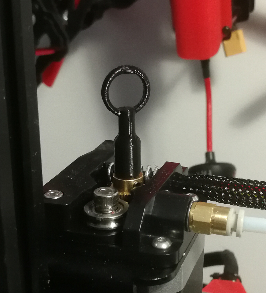 Extruder Visualizer (5mm axis, work on CR-10) 