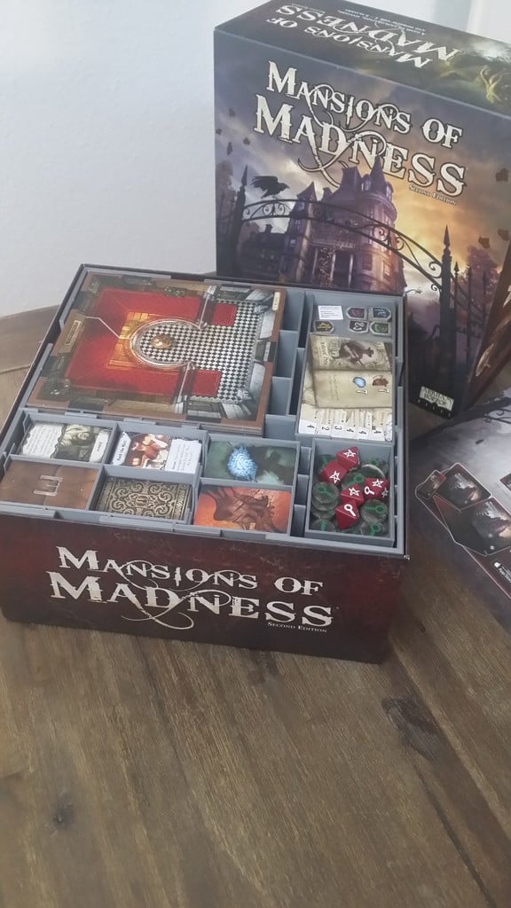 Insert for Mansions of Madness (FFG) base game + expansions storage