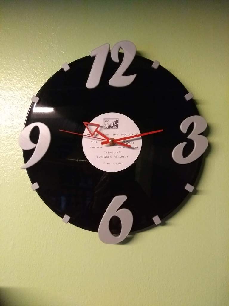 12" Record Clock Numbers