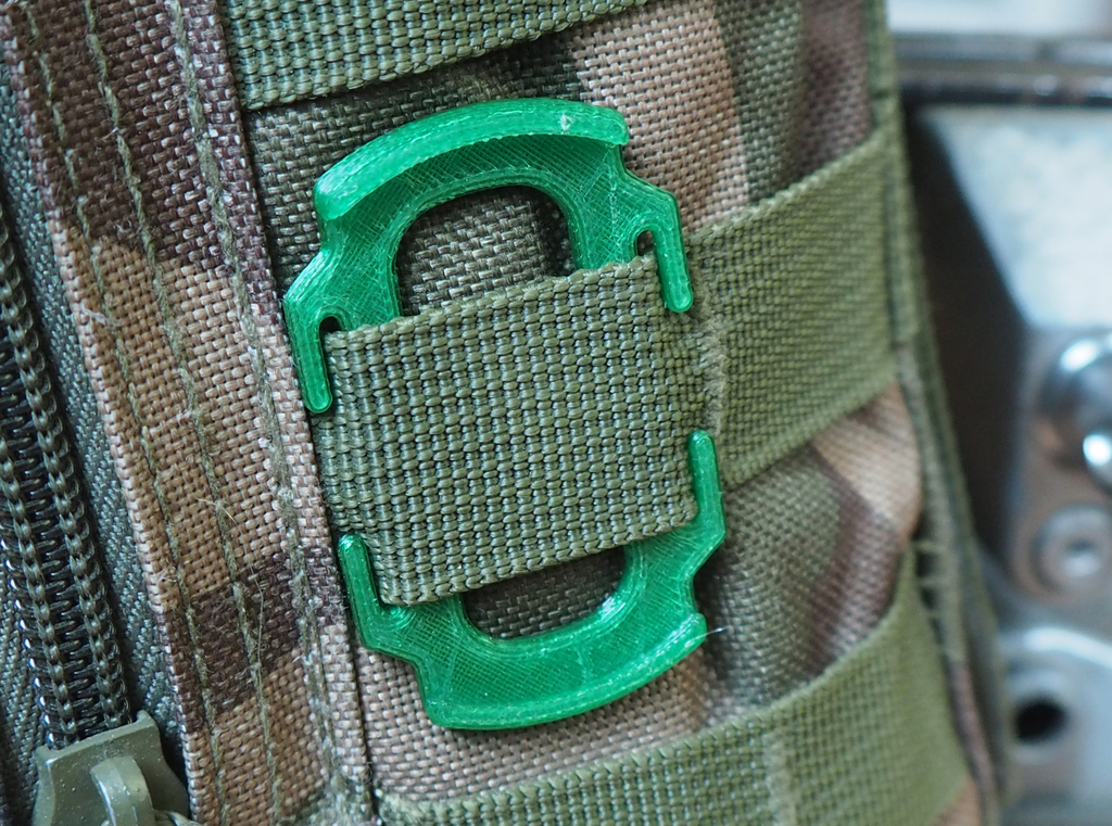 MOLLE holder for 49mm-82mm lens cap set