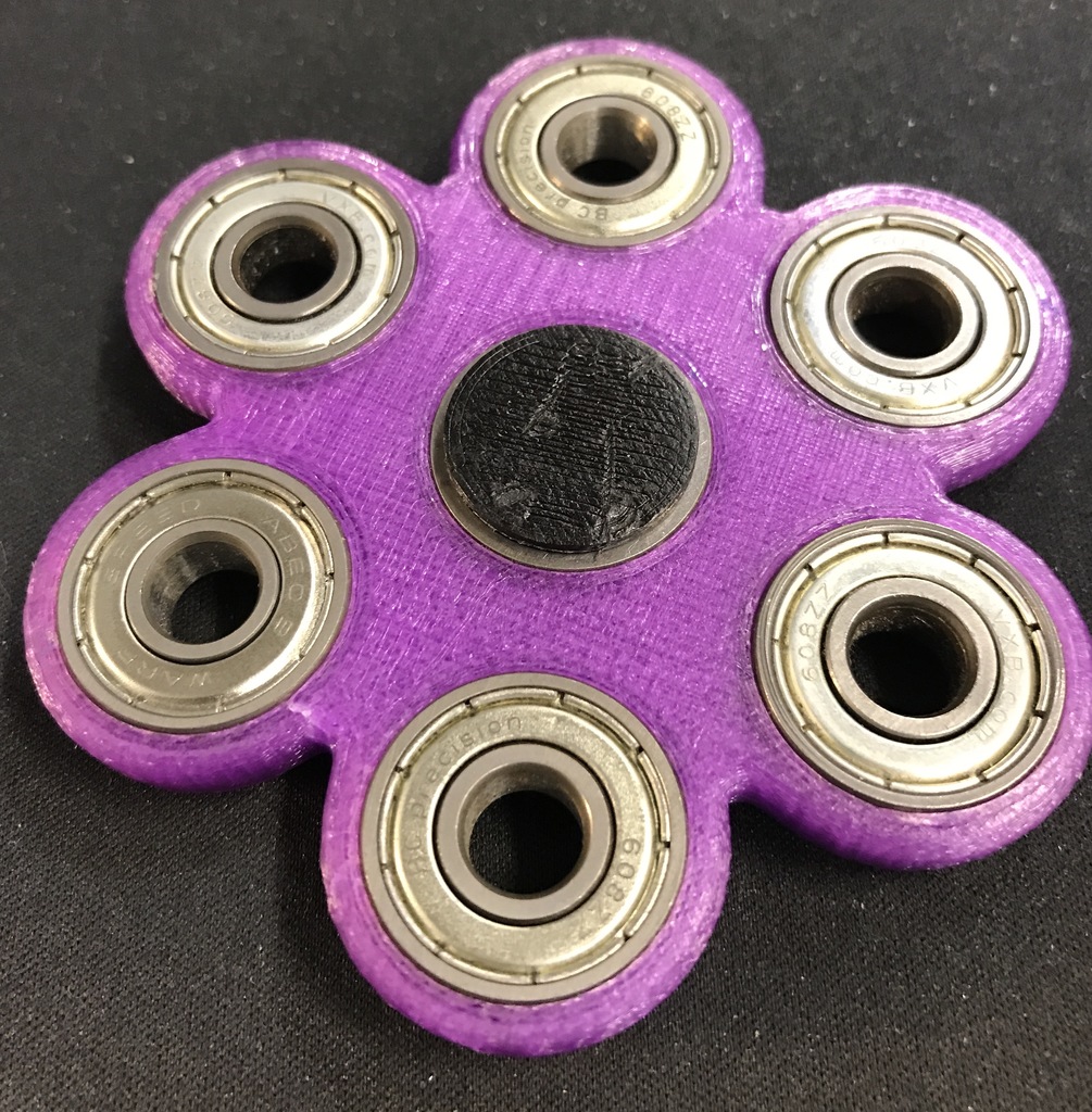 Hexa (6) Bearing Fidget Spinner 