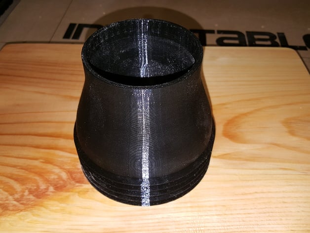 X-Carve Dust Collection Hose Adapter, 4in-2.5in