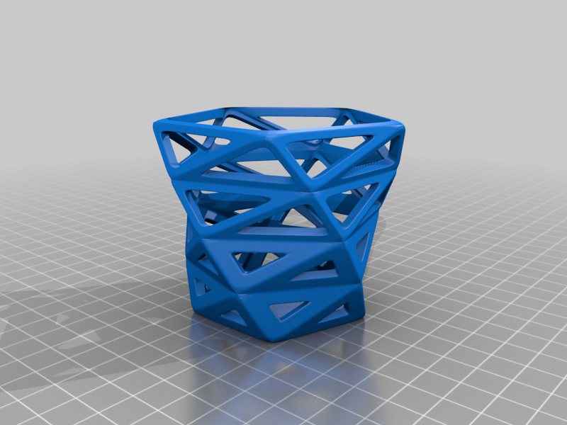 low poly style Orchid pot / planter