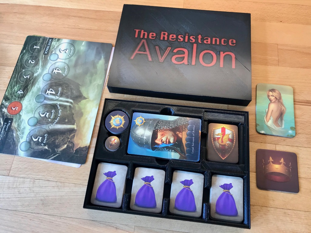 Slim Box or Organizer for The Resistance: Avalon 