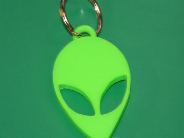 Space Alien Keychain