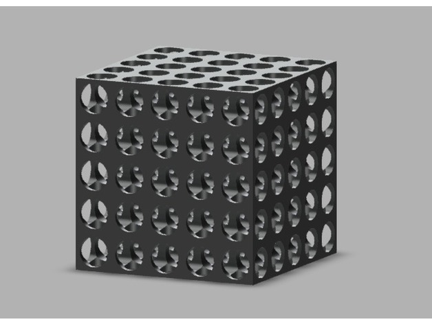 "Swiss" Cube - 3D Printer Torture Test