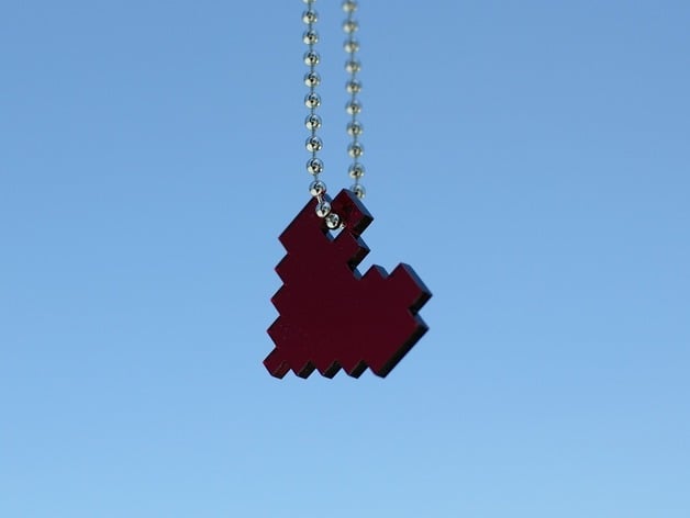 8-Bit Heart Pendant