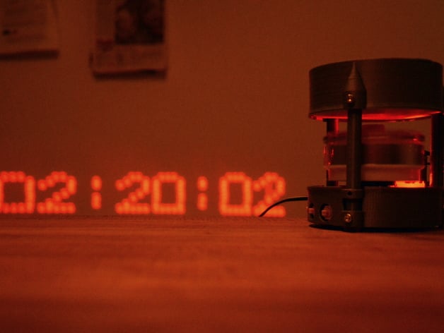 Laser projector clock / POV display