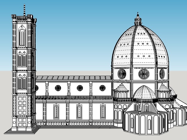 santa maria del fiore drawing