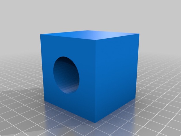 2x2x2 cube with 1x1x2 hole