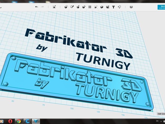 Fabrikator 3D Name Tag