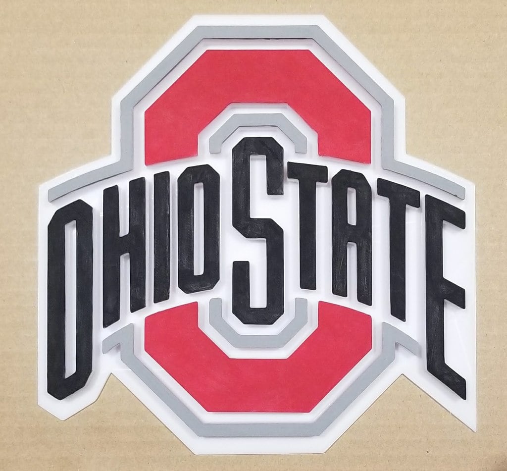 Ohio State University Logo (OSU Buckeyes!) Plaque