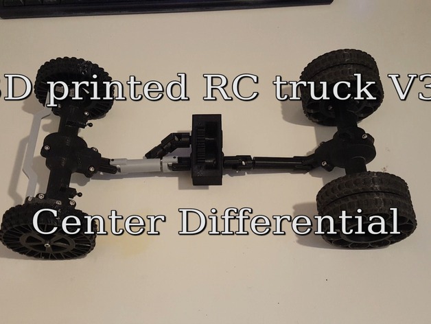 3D printed RC truck V3: Center differential