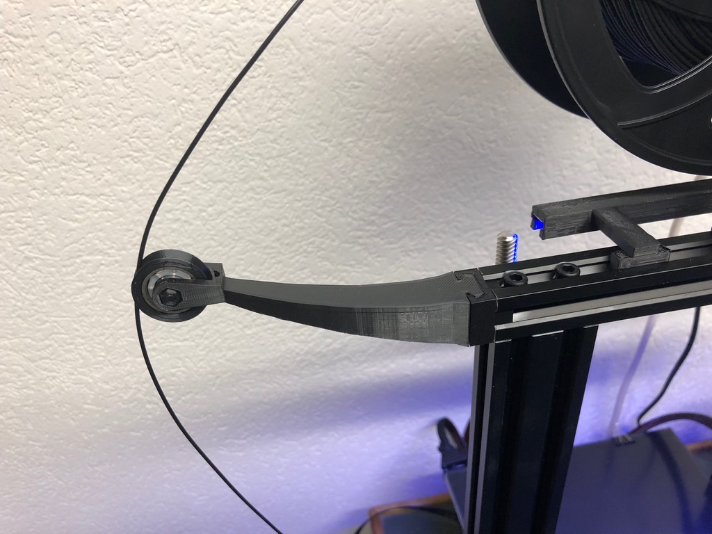 Ender 3 Filament Arm guide with bearing
