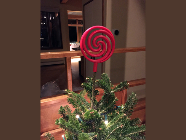 Hypnotizing Spiral Christmas Tree Topper