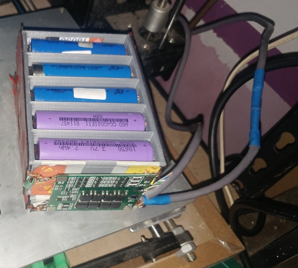 Li-Ion 18650 5x1 Battery Pack for My 3D Printer's Backup Power