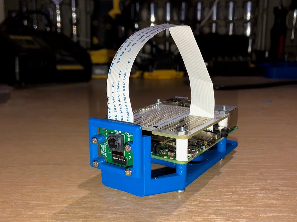 Rasberry Pi tripod case with Pi cam V2 mount