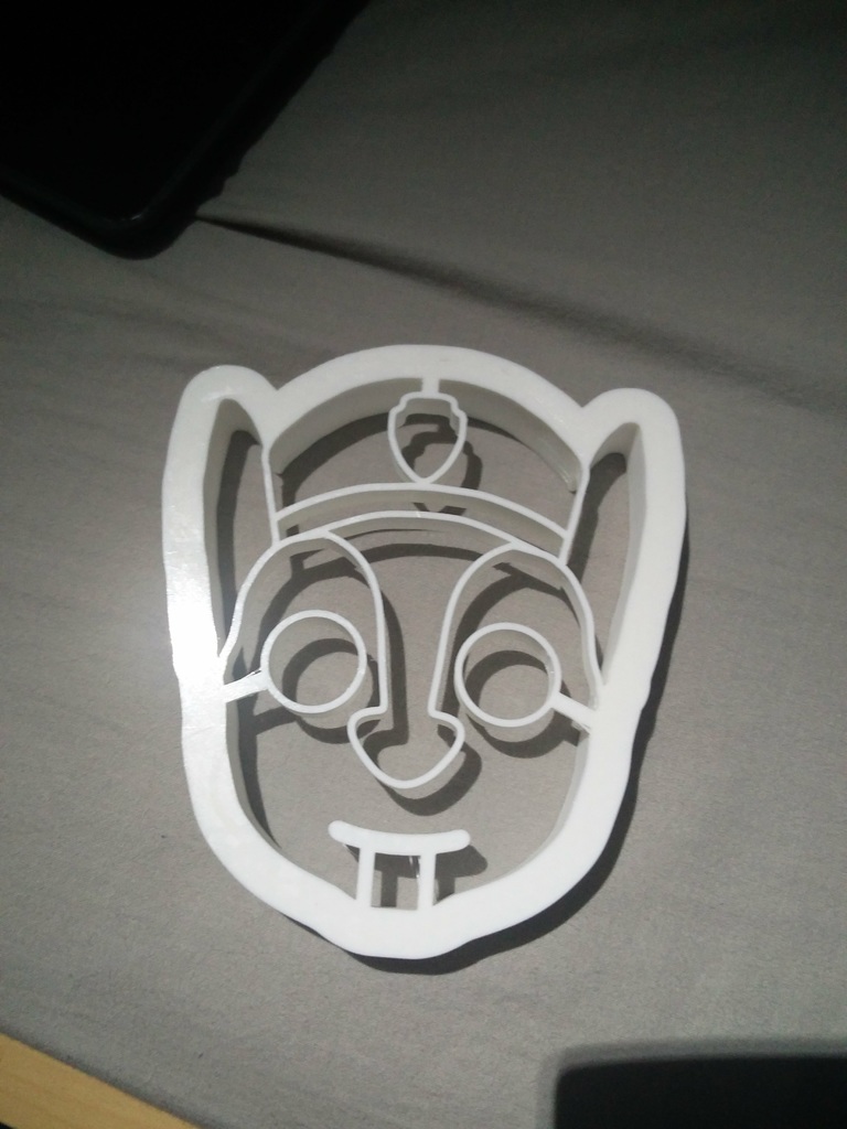 paw patrol chase cookie cutter 