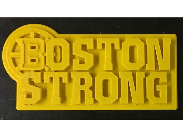 3D Boston Strong Logo