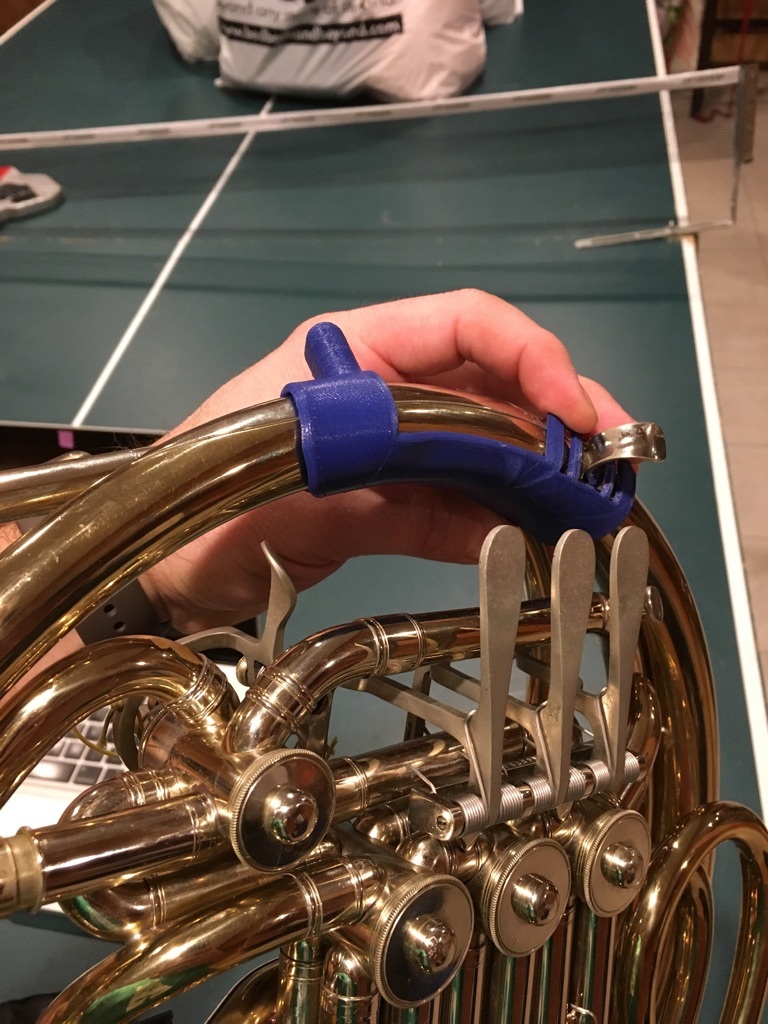 French horn hand rest