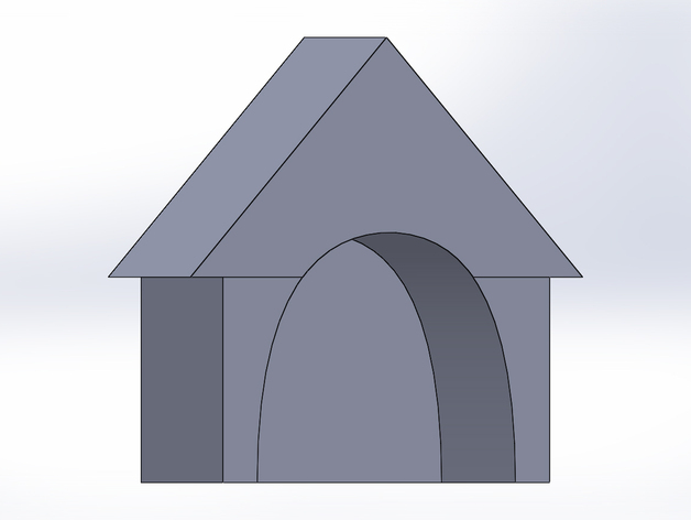 Simple Doghouse - 3D printable